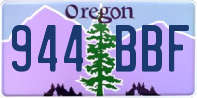 OR license plate 944BBF