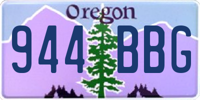 OR license plate 944BBG