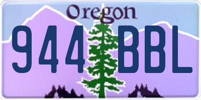 OR license plate 944BBL