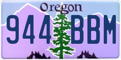 OR license plate 944BBM