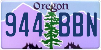 OR license plate 944BBN