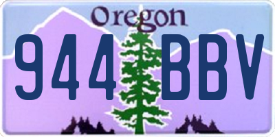 OR license plate 944BBV