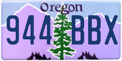 OR license plate 944BBX