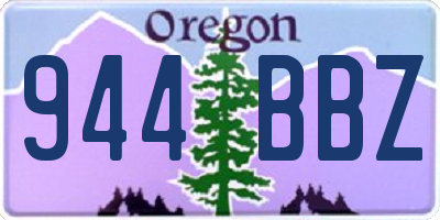 OR license plate 944BBZ