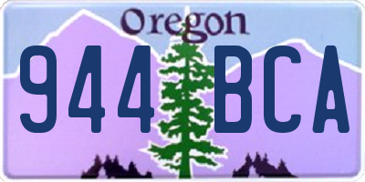 OR license plate 944BCA