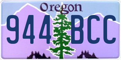 OR license plate 944BCC