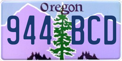 OR license plate 944BCD