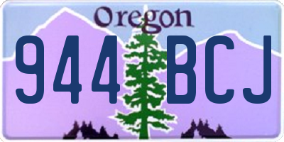 OR license plate 944BCJ