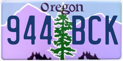 OR license plate 944BCK