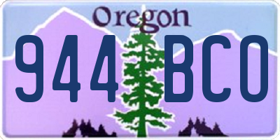 OR license plate 944BCO