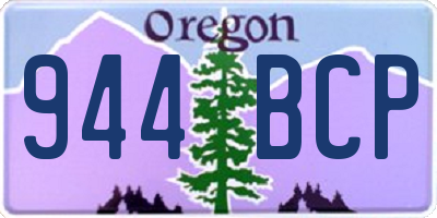 OR license plate 944BCP