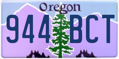 OR license plate 944BCT