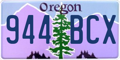 OR license plate 944BCX
