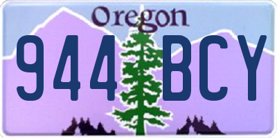 OR license plate 944BCY