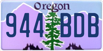OR license plate 944BDB