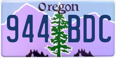 OR license plate 944BDC