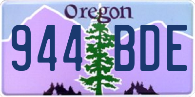 OR license plate 944BDE