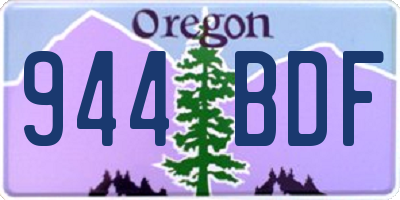 OR license plate 944BDF