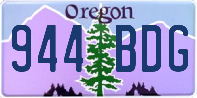 OR license plate 944BDG