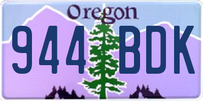 OR license plate 944BDK
