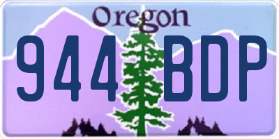 OR license plate 944BDP