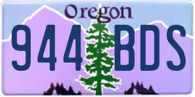 OR license plate 944BDS