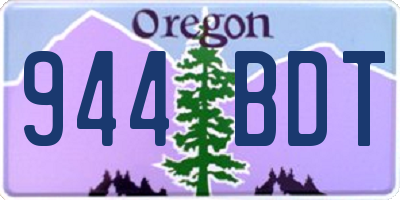 OR license plate 944BDT