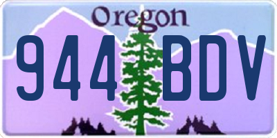 OR license plate 944BDV