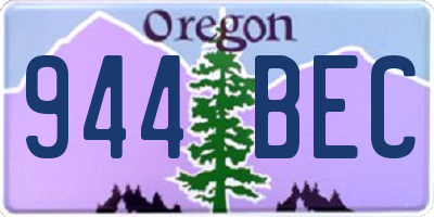 OR license plate 944BEC