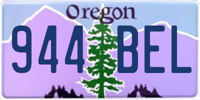 OR license plate 944BEL