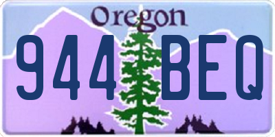 OR license plate 944BEQ