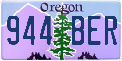 OR license plate 944BER