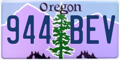 OR license plate 944BEV