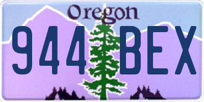 OR license plate 944BEX