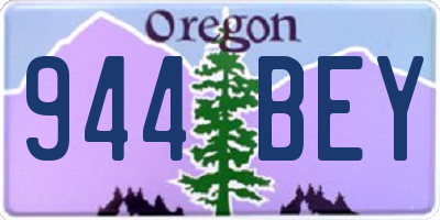OR license plate 944BEY