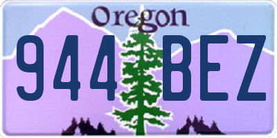 OR license plate 944BEZ