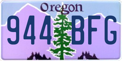 OR license plate 944BFG