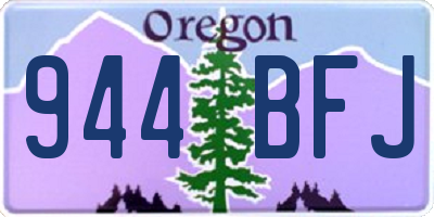 OR license plate 944BFJ