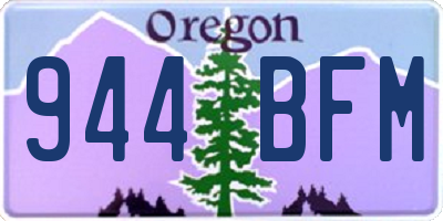 OR license plate 944BFM