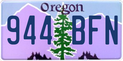 OR license plate 944BFN