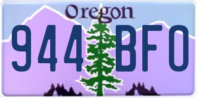 OR license plate 944BFO
