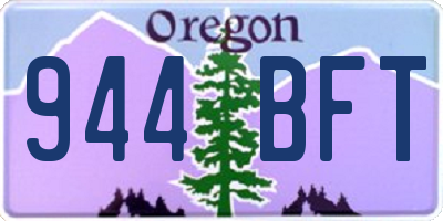 OR license plate 944BFT