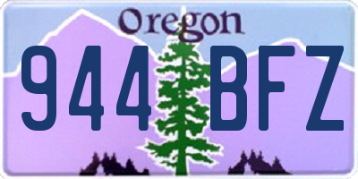 OR license plate 944BFZ