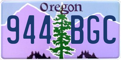 OR license plate 944BGC