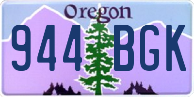 OR license plate 944BGK