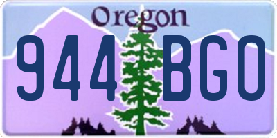 OR license plate 944BGO
