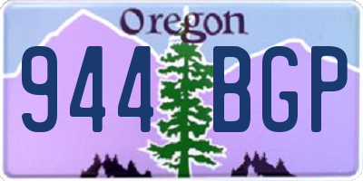 OR license plate 944BGP