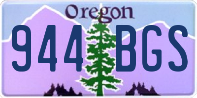 OR license plate 944BGS