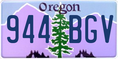 OR license plate 944BGV