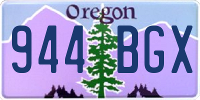 OR license plate 944BGX